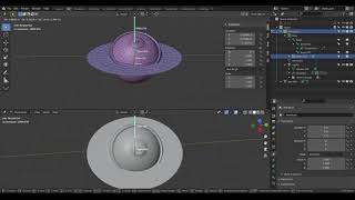 Blender eye rigging inspired of vampire squid eye system