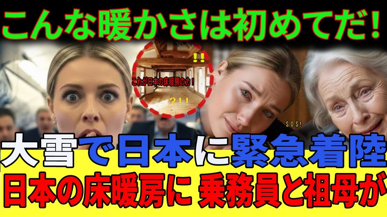 【海外の反応】「アジアの暖房は原始的w」と見下したスウェーデン人乗務員。大雪で日本に緊急着陸し
