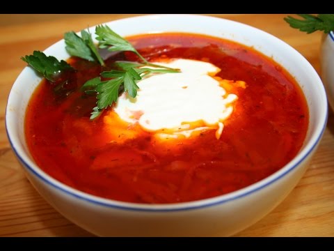 Как приготовить (сварить) вкусный борщ, простой рецепт борща со свеклой