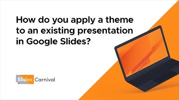 How do you apply a theme to an existing presentation on GoogleSlides?