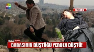 Babasının düştüğü yerden düştü!