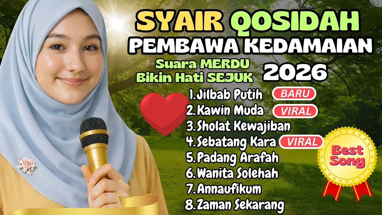 QASIDAH MERDU TERFAVORIT 2026 ❤️ Lantunan Gambus Islami Syahdu Penyejuk Jiwa & Penentram Hati