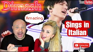 Dimash Sing In Italian-  Reaction 🇮🇹Italian and Colombian🇨🇴