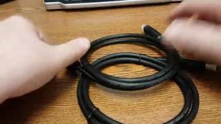 HDMI Cable Premium 6ft 1.8M for Blueray 3D DVD PS3 PS4 XBOX LCD HD TV 1080P USA Zakix 2 Pack/3FT HDMI 2.0 Unpacking