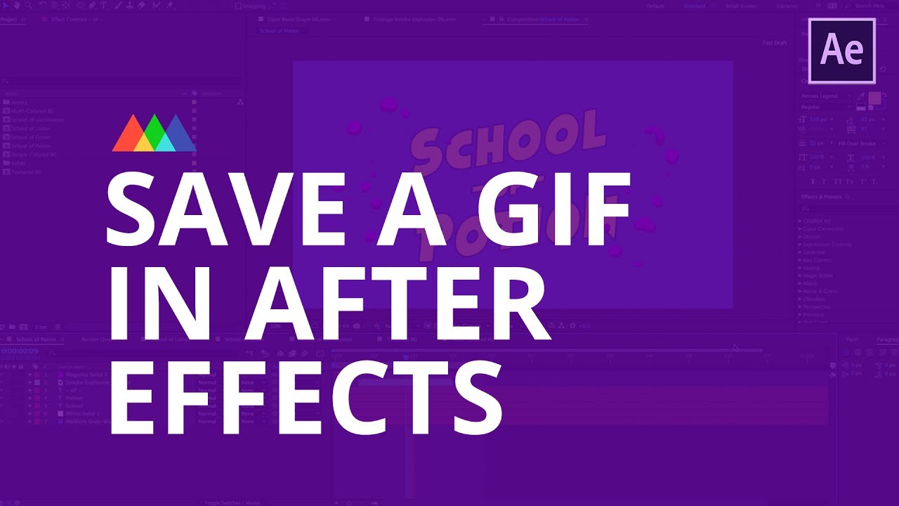 MAKE ANIMATED GIFS WITH TRANSPARENCY FOR TWITCH USING GIFGUN AND AFTER  EFFECTS! 