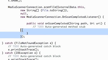 Android Developing Applications Tutorial   110   Media Scanner Connection