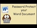 How to Password Protect your Microsoft Word Document 2010