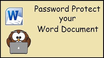 How to Password Protect your Microsoft Word Document 2010