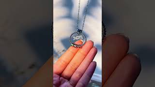 Mother's Day Gift Engraved Names | Personalized Circle Pendant With Birthstone Beads Necklace