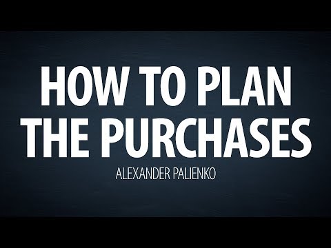 Video: How To Plan Purchases