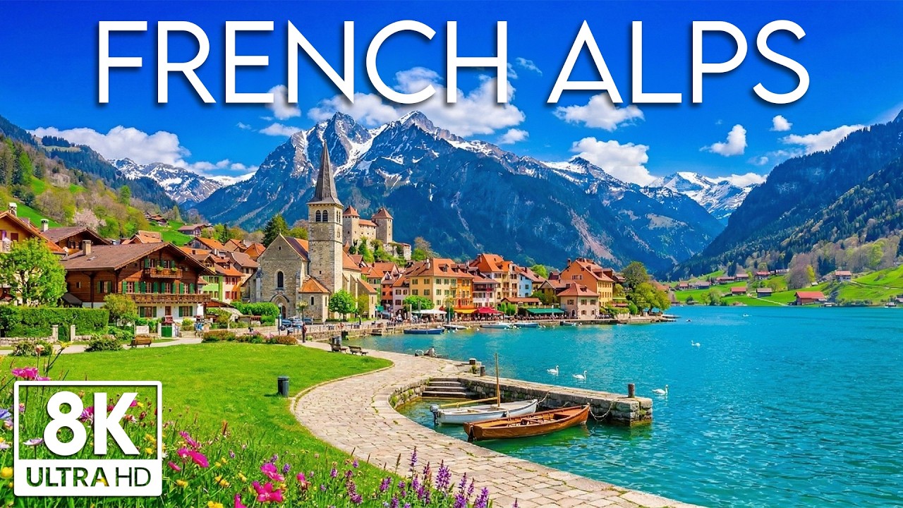 French Alps 8K UHD | Snow Peaks, Alpine Meadows & Quiet Mountain Horizons