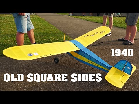 OLD SQUARE SIDES 1940 | Class ALOT | vintage RC plane | 4K | 2022
