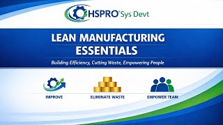 Lean Manufacturing Essentials