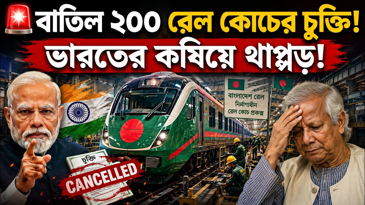 রাতারাতি বাংলাদেশের গালে কষিয়ে চড়! | India Suspends Supply of 200 Coaches to Bangladesh Railways