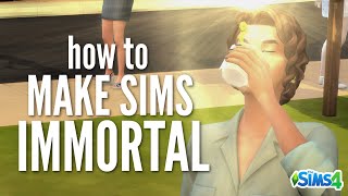 How to Make Sims Immortal in The Sims 4 (Base Game) Stop Aging!