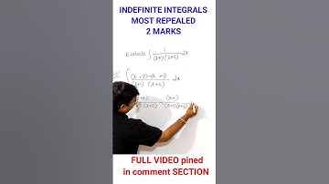 maths 2b|indefinite integrals very short que|#indefinite_integrals #maths2b #intermaths #integration