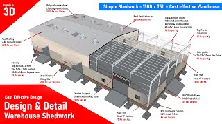 Simple shed work - Low Cost Shed 150ft x 75ft  - Warehouse metal roofing