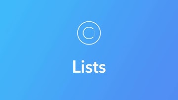 Ionic Creator Tutorials // Lists