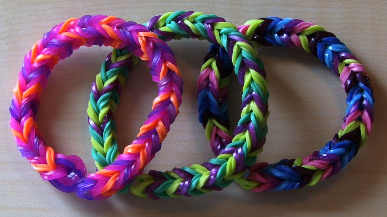 HOW TO MAKE RAINBOW LOOM DOUBLE FISHTAIL - EASY - YouTube