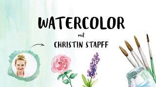 Watercolor für Anfänger: Blumen in Aquarell malen