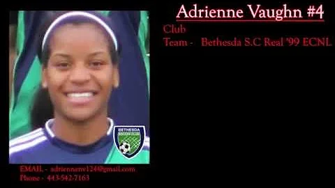 Adrienne Vaughn #4. Bethesda Soccer Club Real '99 ...
