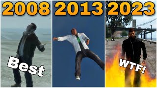 EVOLUTION OF REACTION LOGIC IN GTA GAMES 2001-2023
IN THIS VIDEO
I SHOW YOU GUYS THE REACTION LOGIC OF GTA PROTAGONIST OVER THE
YEAR
THIS VIDEO FEATURES ALL MAIN GTA GAMES AND ALSO DEFINITIVE EDITION
HOPE YOU GUYS ENJOYED
(THIS VIDEO IS INSPIRED BY ENXGMA YOUTUBE CHANNEL)
ENXGMA IF YOUR SEEING THIS ( BRO YOU ARE A LEGEND)
VIEWER DESCRETION ADVISED
THIS VIDEO IS ONLY MADE FOR ENTERTAINMENT PURPOSE ONLY ALL CHARACTERS SHOWN IN THIS VIDEO ARE FICTIONAL AND ALL CLIPS RECORDED AND EDITED BY MYSLEF
HAVE A GOOD DAY
00:00 INTRO
00:09 TEST 1 FREE FALL REACTION
04:37 TEST 2 FIRE REACTION
08:03 TEST 3 RAIN REACTION
10:09 OUTRO EVOLUTION OF REACTION LOGIC IN GTA GAMES 2001-2023
