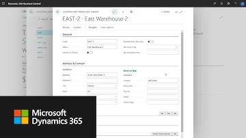 How to set up a location for inventory in Dynamics 365 Business Central