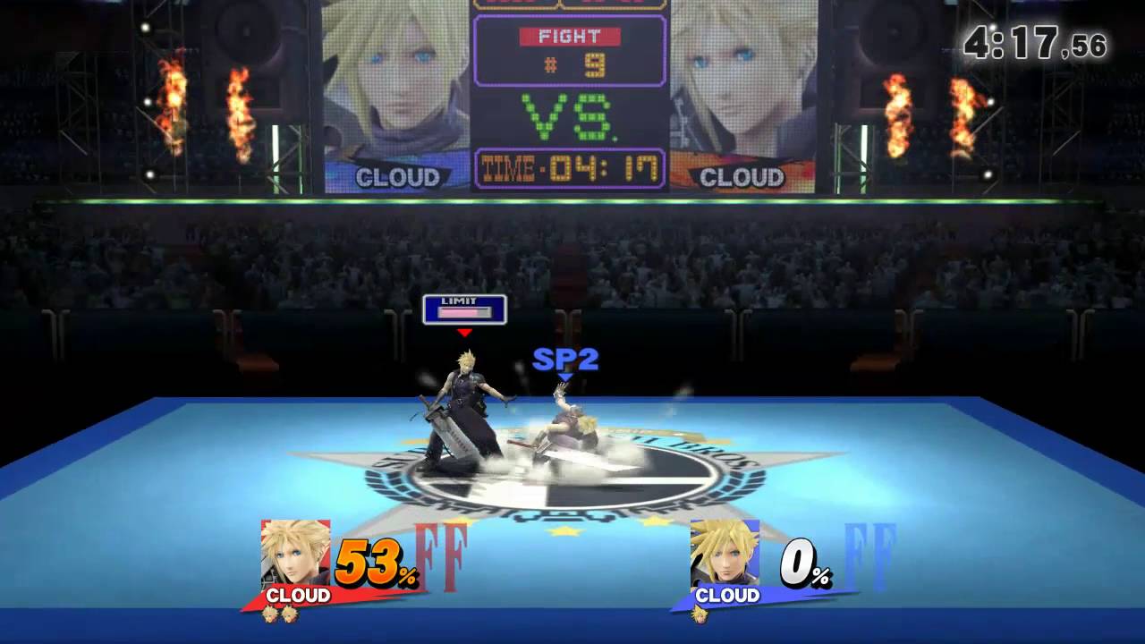 SSB04 Two Clouds fighting?!?!11 - YouTube