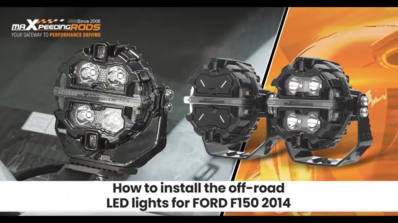 How to Install Maxpeedingrods Universal 3.5inch 160W Off-Road Light ...