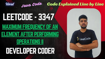 Maximum Frequency of an Element After Performing Operations II | LeetCode 3347 | Developer Coder