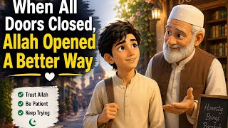 Trust Allah, keep trying, and never give up. InshaAllah. 🌙 #islamic video #motivation story #shorts 