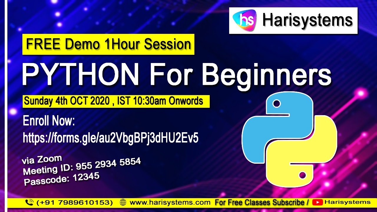 Python for Beginners | Free webinar on Python 1 Hour session ...