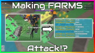 Trolling by Making FARMS ATTACK!? | TDS (Roblox)