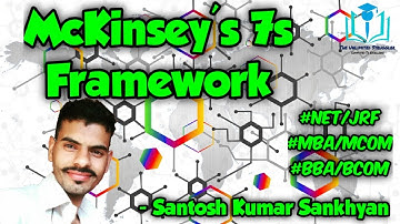 20. Mckinseys 7s Framwork | MBA/MCom | BBA/BCom | Paper 2 | UGC/NTA-NET/JRF | Santosh Kumar Sankhyan