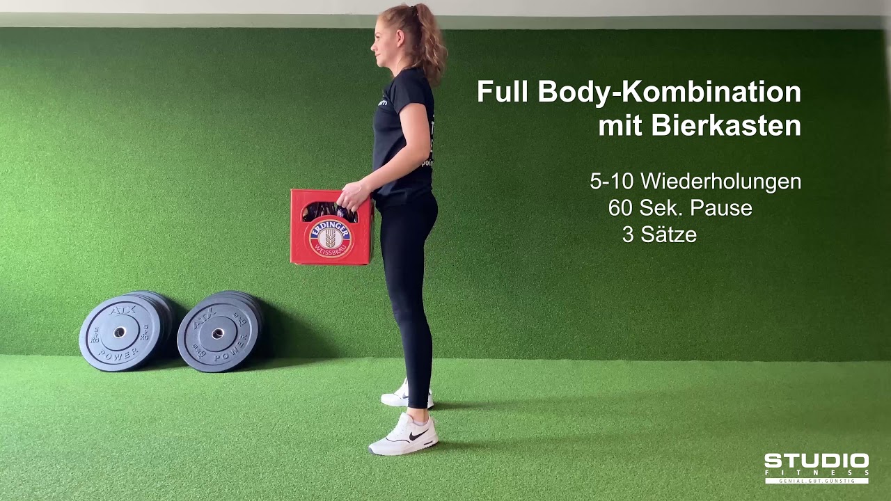 Full Body-Kombination mit Bierkasten 