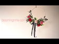 카네이션 &amp; 스키미아 와이어 리스 Carnation Skimmia Wire Wreath