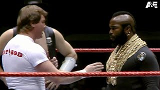 Roddy Piper was hellbent on showing up Mr. T: A&E WWE Rivals Hulk Hogan vs. Roddy Piper