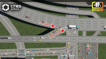 [ Teaching ] Solving traffic jams on interchanges ★ Cities  Skylines 2 ★
