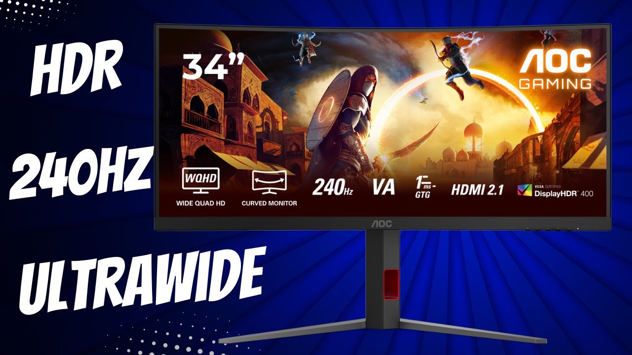 AOC CU34G4Z Review – Ultrawide Gaming at 240Hz, HDR400 and