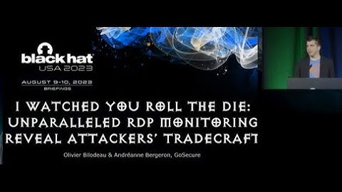 I Watched You Roll the Die: Unparalleled RDP Monitoring Reveal Attackers