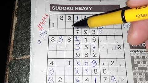 Double 42! (#4243) Heavy Sudoku 03-11-2022 part 2 of 2 (No Additional today)