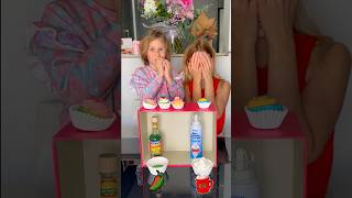 Cupcake with a a surprise 🧁🫢 #shorts The funniest tasty challenge by Tiktok Family