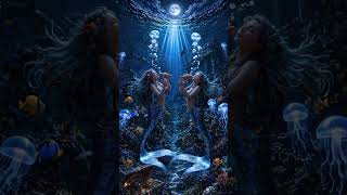 Deep Ocean Sleep 🌙 Singing Mermaids Under Moonlight | Mystical Ocean Ambienc