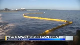 Living shoreline project at Waterfront Park in Orange Beach underway