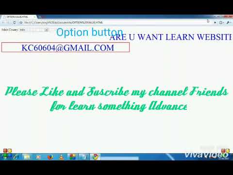 Website Designing Using HTML+CSS using Select Tag