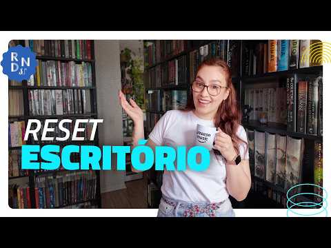 ORGANIZING MY OFFICE | Reset & clean