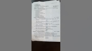 Environmental science paper  ist semester /Kashmir university👍🏻👍🏻