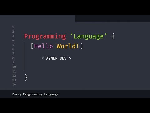 "Hello World" in EVERY PROGRAMMING LANGUAGE POPULARITY