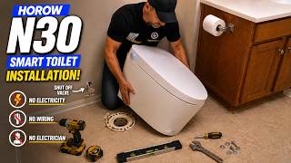 Smart Toilet Installation & Review | Auto Flush, Kick Flush & Built-in Bidet HOROW N30