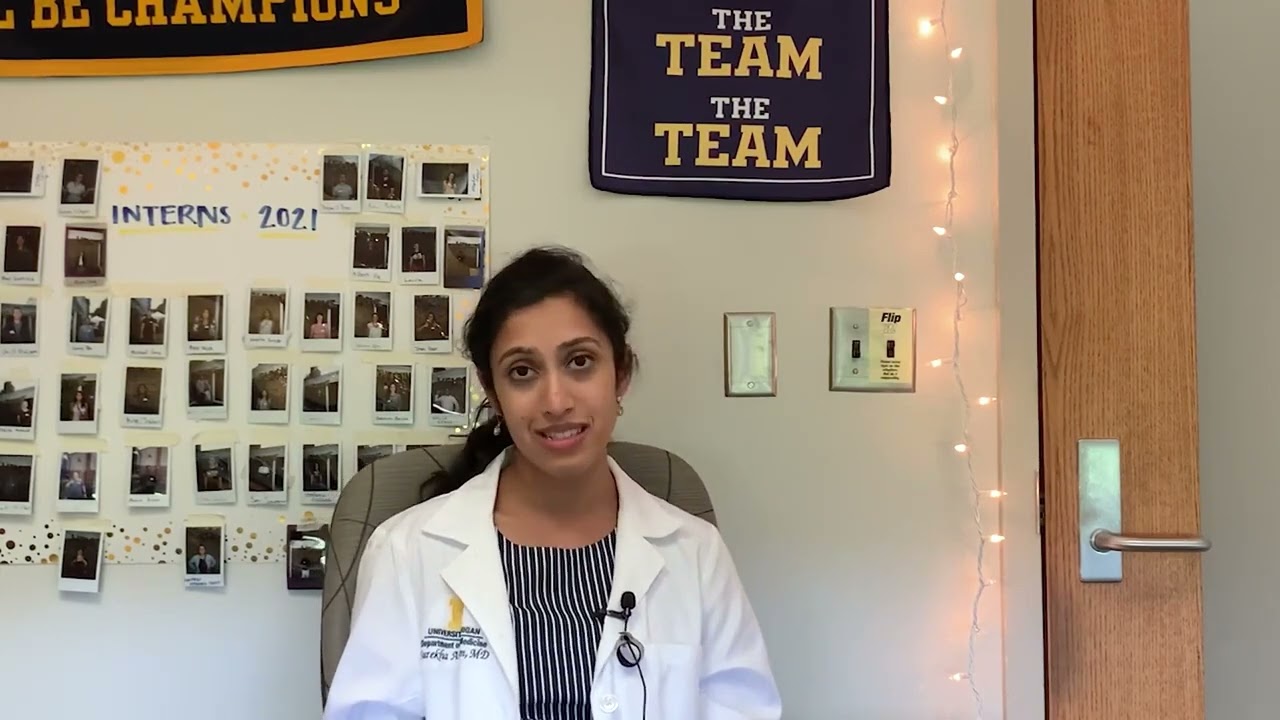 Surekha on the support for her couples match at Michigan Medicine